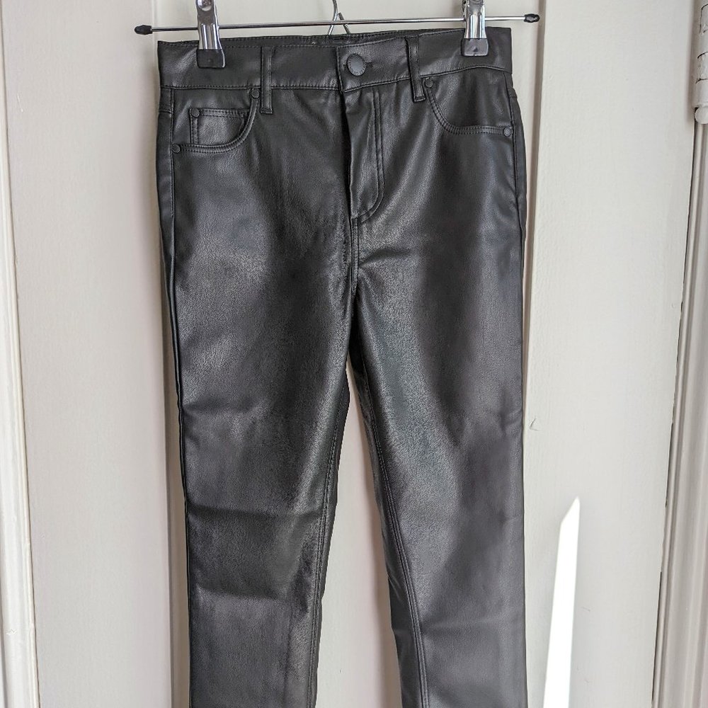 Girls Faux Leather Pants